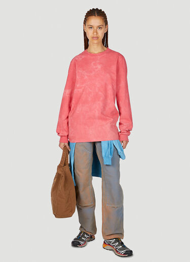 LN-CC® - NOTSONORMAL: Splashed Long Sleeve T-Shirt - Red NOTSONORMAL Splashed Long Sleeve T-Shirt Red nsm0351022