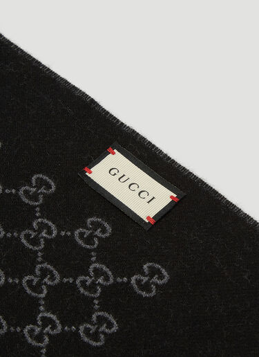 LN-CC® - Gucci: GG Motif Scarf - Grey Gucci GG Motif Scarf Grey guc0137032