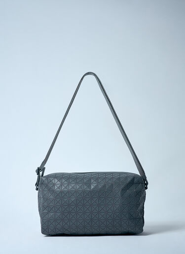 LN-CC® - Bao Bao Issey Miyake: Saddle Crossbody Bag - Grey Bao Bao Issey Miyake Saddle Crossbody Bag Grey bao0159003