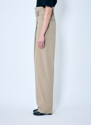 Bottega Veneta Compact Cotton Pants Beige bov0259010