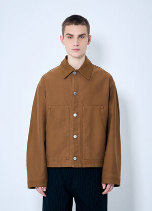 LN-CC® - Prada: Cotton Twill Jacket - Camel Prada Cotton Twill Jacket Camel pra0158002
