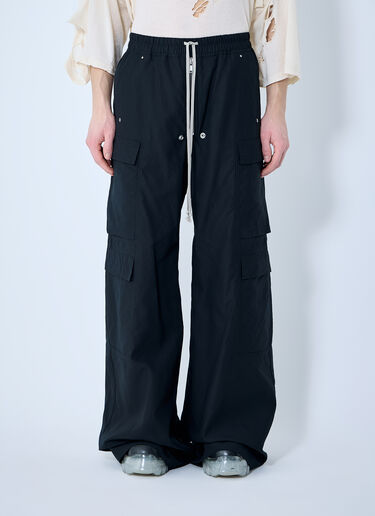 Rick Owens DRKSHDW Double Cargo Jumbo Belas Pants Black drk0160007