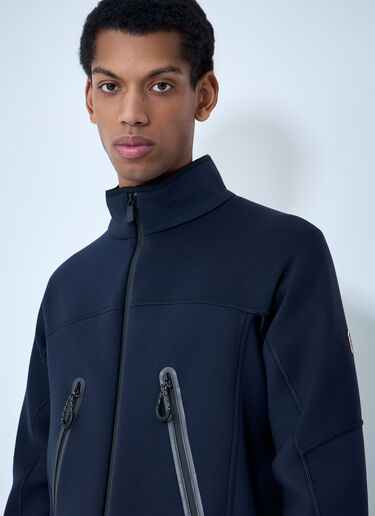 LN-CC® - Moncler Grenoble: Zip-Up Cardigan - Dark Blue Moncler Grenoble Zip-Up Cardigan Dark Blue mog0164001