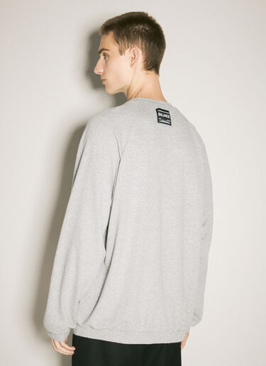 LN-CC® - Undercover: Logo Patch Sweatshirt - Grey Undercover Logo Patch Sweatshirt Grey und0156009