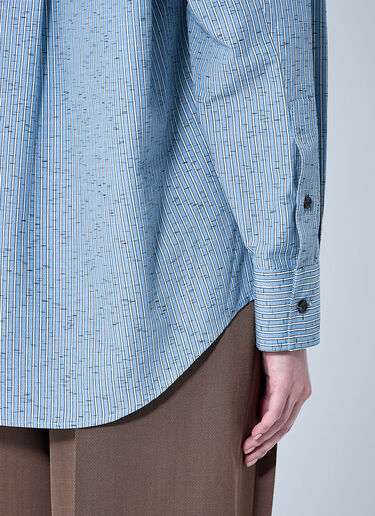 LN-CC® - Bottega Veneta: Striped Shirt - Blue Bottega Veneta Striped Shirt Blue bov0260002
