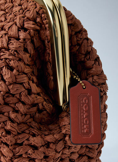 Coach Kisslock Frame Bag 27 Brown coa0264037