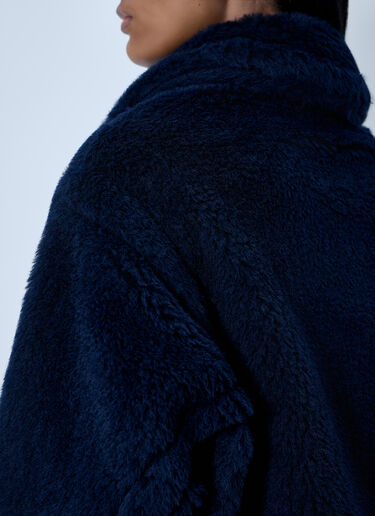 Max Mara Wool-And-Silk-Blend Coat Navy max0263020