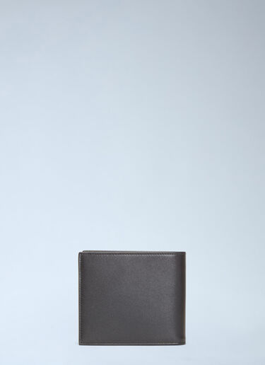 Saint Laurent Logo Print Bi-Fold Wallet Black sla0136040