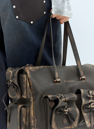 LN-CC® - Acne Studios: Multi-Pocket Tote Bag - Brown Acne Studios Multi-Pocket Tote Bag Brown acn0158019