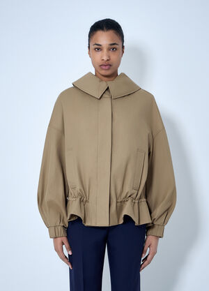 LN-CC® - Dries Van Noten: Structured Collar Jacket - Camel Dries Van Noten Structured Collar Jacket Camel dvn0264021