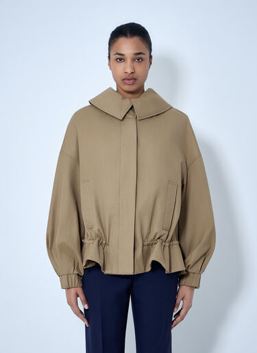 LN-CC® - Dries Van Noten: Structured Collar Jacket - Camel Dries Van Noten Structured Collar Jacket Camel dvn0264021