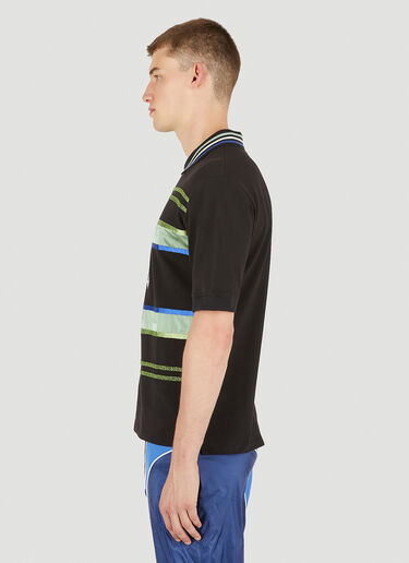 LN-CC® - Ahluwalia Studio: Buke Short Sleeve Polo Shirt - Black Ahluwalia Studio Buke Short Sleeve Polo Shirt Black ahl0150003