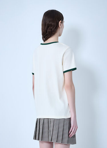 Moncler Logo Print Cotton T-Shirt White mon0264025