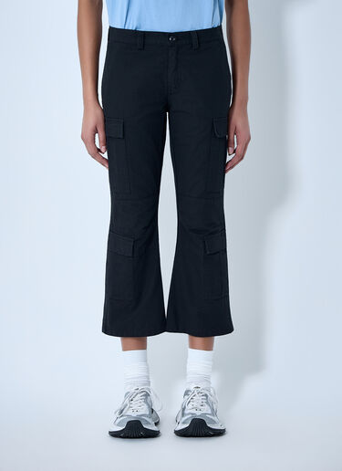 LN-CC® - Balenciaga: Capri Cargo Pants - Black Balenciaga Capri Cargo Pants Black bal0263008