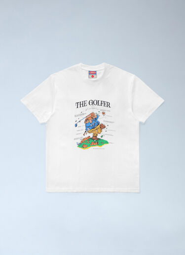 LN-CC® - Metalwood Studios: The Golfer T-Shirt - White Metalwood Studios The Golfer T-Shirt White met0162011