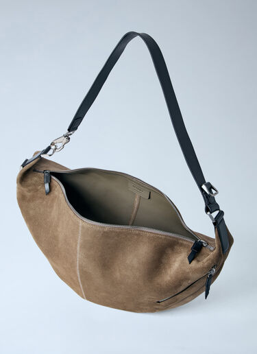 LN-CC® - Lemaire: Quiver Clip Suede Shoulder Bag - Beige Lemaire Quiver Clip Suede Shoulder Bag Beige lem0264036