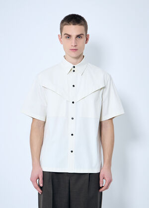 LN-CC® - Bottega Veneta: Light-Cotton Twill Shirt - White Bottega Veneta Light-Cotton Twill Shirt White bov0159008