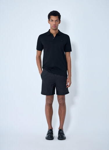 LN-CC® - Prada: Re-Nylon Swim Shorts - Black Prada Re-Nylon Swim Shorts Black pra0163059