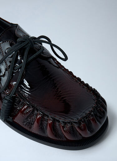 Dries Van Noten Patent Lace-up Shoes Dark Brown dvn0162035