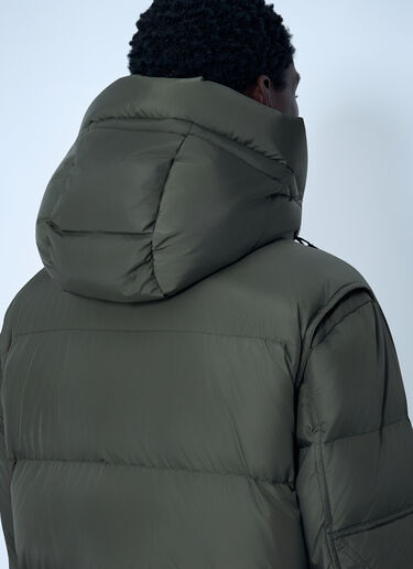 Moncler Grenoble Matte Short Down Jacket Green mog0162003