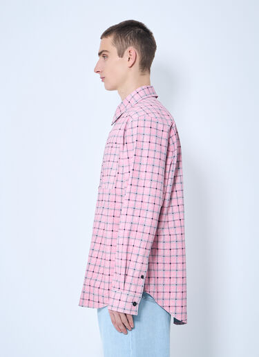 Bottega Veneta Printed Leather Shirt Pink bov0159004