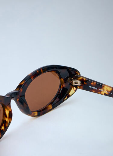 LN-CC® - Miu Miu: B09S Sunglasses - Brown Miu Miu B09S Sunglasses Brown lmu0364005