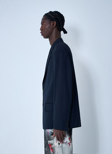 LN-CC® - Acne Studios: Single-Breasted Blazer - Navy Acne Studios Single-Breasted Blazer Navy acn0162017