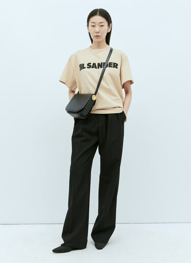 LN-CC® - Jil Sander: Logo Print T-Shirt - Beige Jil Sander Logo Print T-Shirt Beige jil0256001