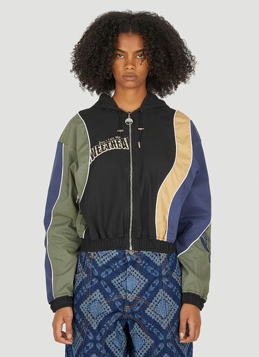 LN-CC® - Ahluwalia Studio: Nina Hooded Jacket - Black Ahluwalia Studio Nina Hooded Jacket Black ahl0250004
