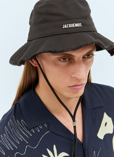 LN-CC® - Jacquemus: Le Bob Artichaut Hat - Black Jacquemus Le Bob Artichaut Hat Black jac0351004