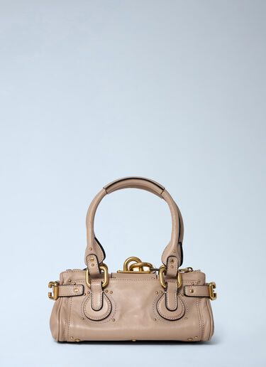 Chloé Small Paddington Chain Shoulder Bag Pink chl0263080