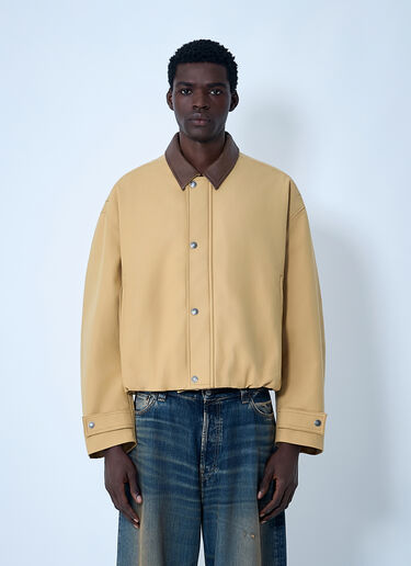 LN-CC® - Acne Studios: Twill Jacket - Beige Acne Studios Twill Jacket Beige acn0162020