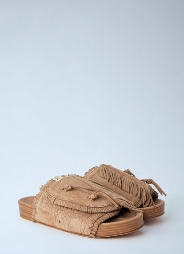 Visvim Christo Shaman Folk Sandals Beige vis0164002