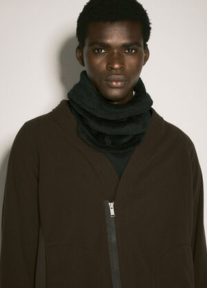 UNDERCOVER x Nonnative Logo Patch Velvet Scarf Black unn0155007