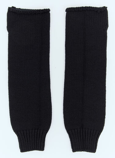 LN-CC® - Dries Van Noten: Wool Long Cuffs - Black Dries Van Noten Wool Long Cuffs Black dvn0158032