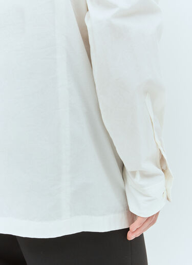 LN-CC® - Dries Van Noten: Pinned Shirt - White Dries Van Noten Pinned Shirt White dvn0158013