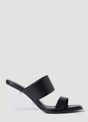 LN-CC® - Alexander McQueen: Shard High Heel Sandals - Black Alexander McQueen Shard High Heel Sandals Black amq0252016