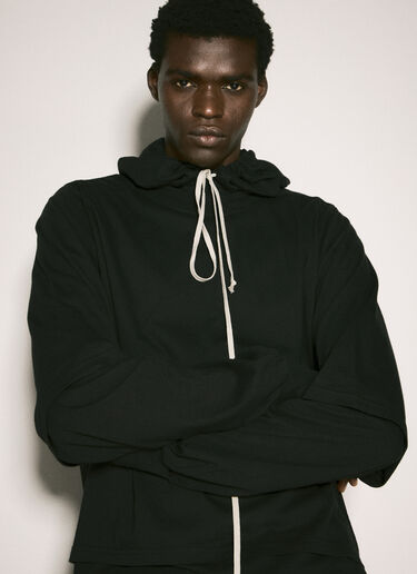 LN-CC® - Rick Owens DRKSHDW: Hustler Hooded T-Shirt - Black Rick Owens DRKSHDW Hustler Hooded T-Shirt Black drk0158007