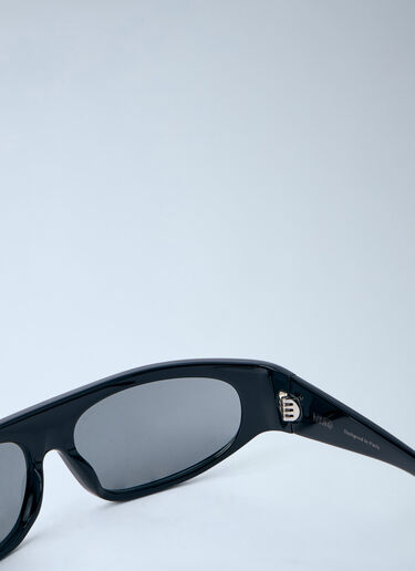 LN-CC® - Retrosuperfuture x MM6: Rectangular Frame Sunglasses - Black Retrosuperfuture x MM6 Rectangular Frame Sunglasses Black rmm0364001