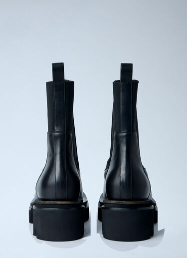 LN-CC® - Rick Owens: Beatle Bogun Boots - Black Rick Owens Beatle Bogun Boots Black ric0163037