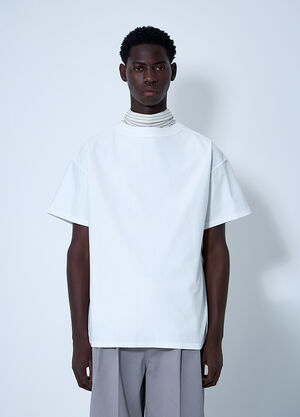 LN-CC® - Maison Margiela: Short Sleeve T-Shirt - White Maison Margiela Short Sleeve T-Shirt White mla0160001