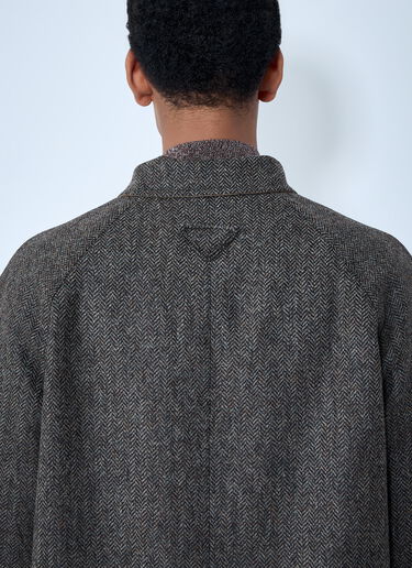 LN-CC® - Prada: Reversible Buttoned Coat - Beige Prada Reversible Buttoned Coat Beige pra0163058