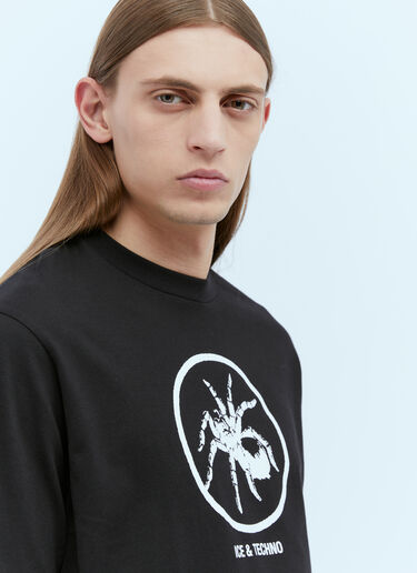 ICE & TECHNO スパイダーTシャツ ブラック int0154003