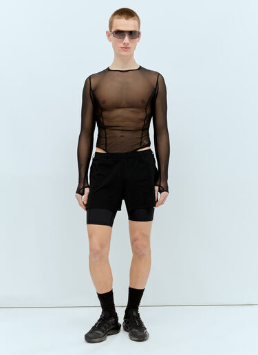 LN-CC® - RUNNING ORDER: Eden Mesh Bodysuit - Black RUNNING ORDER Eden Mesh Bodysuit Black run0356006