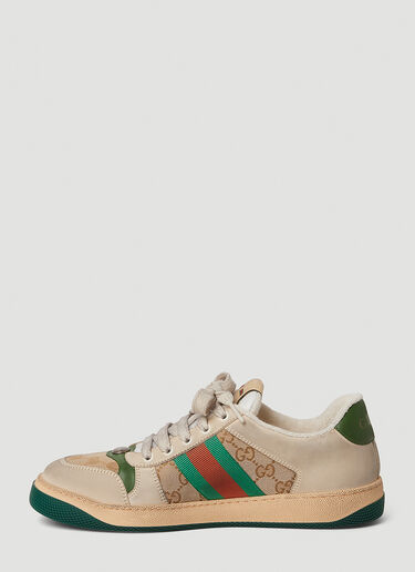 LN-CC® - Gucci: Screener Logo Sneakers - Beige Gucci Screener Logo Sneakers Beige guc0245091