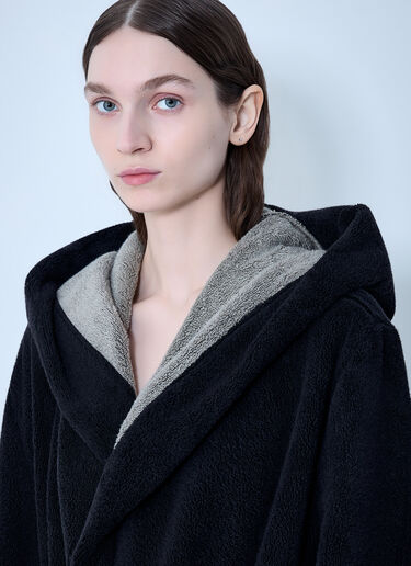 LN-CC® - Rick Owens: Beach Robe Bathrobe - Black Rick Owens Beach Robe Bathrobe Black ric0263080