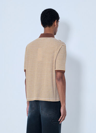 Marni 条纹Polo衫 棕色 mni0164005