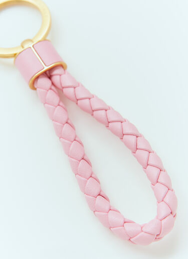 LN-CC® - Bottega Veneta: Intreccio Keyring - Pink Bottega Veneta Intreccio Keyring Pink bov0255029