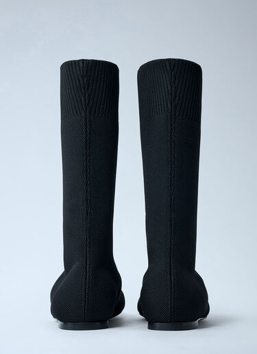 LN-CC® - TOTEME: Knit Sock Boots - Black TOTEME Knit Sock Boots Black tot0262015