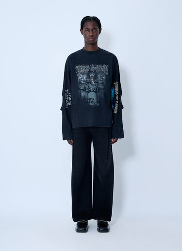 LN-CC® - Vetements: 재구성된 진 - 블랙 Vetements 재구성된 진 블랙 vet0162008